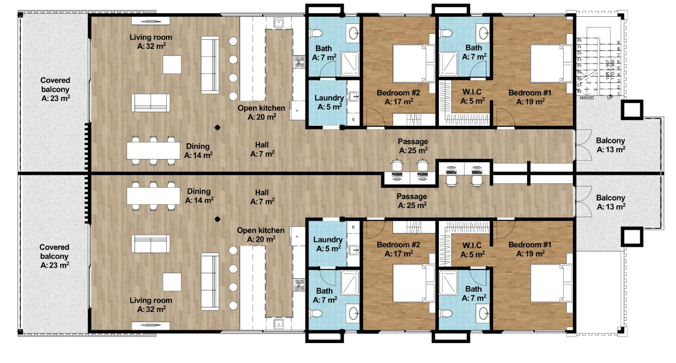 تصميم خريطة منزل 200 متر