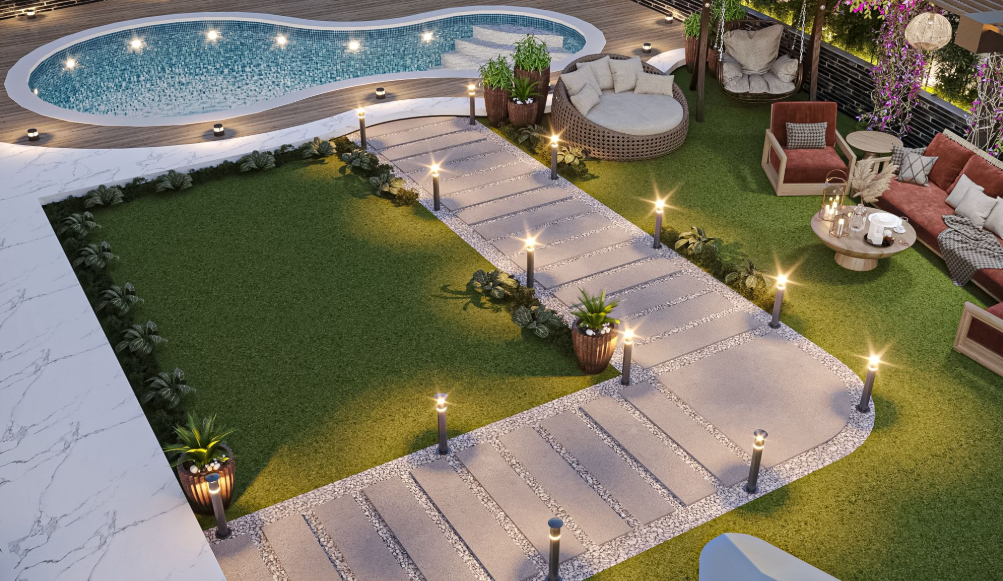 تصميم مجلس خارجي من رويال آرت جروب | التجمع الخامس 5 تصميم مجلس خارجي