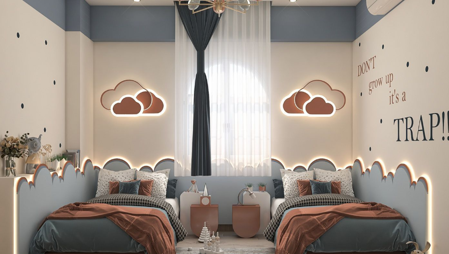 خدمات التصميم الداخلي غرف اطفال 